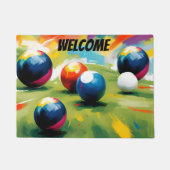 芝生のボウルのカラスプラッシュ、 ドアマット (正面)