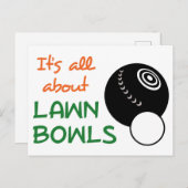 芝生のボウルの周り ポストカード (正面/裏面)