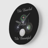 芝生のボウルは美しい大きな壁の時計をボウリング。 ラージ壁時計 (傾斜)