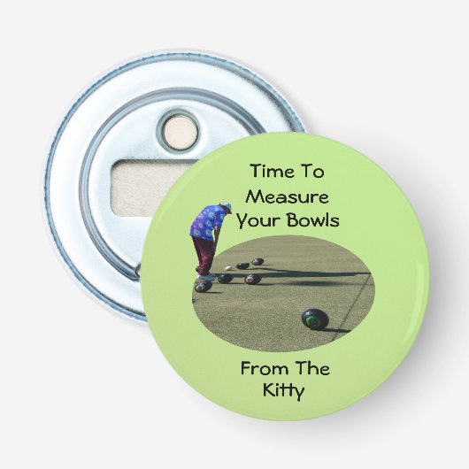 芝生のボウルを測定する時間、ボトルオープナー 栓抜き (正面)