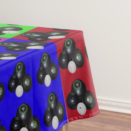 芝生のボウル数々の色パッチワークのパターン、大 テーブルクロス (インサイチュ)