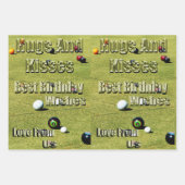 芝生のボウル競技ゲーム，ギフトラップシート， ラッピングペーパーシート (正面2)