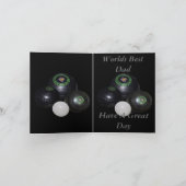 芝生のボウル、ハッピーバースデーパパスモールカード カード (内部)