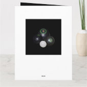 芝生のボウル、ハッピーバースデーパパビッグカード カード (裏面)