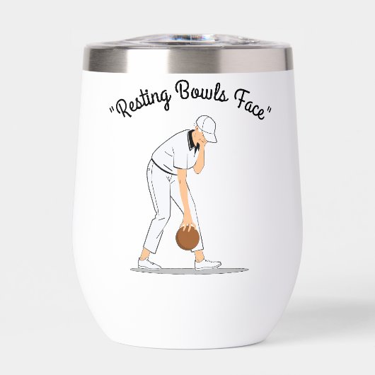 芝生のボウル：休憩用ボウル顔おもしろい, (正面)