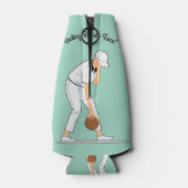 芝生のボウル:休憩用ボウル顔おもしろい, ボトルクーラー (裏面)