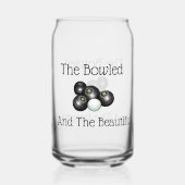 芝生のボールがボーリングし、美しい ガラス缶 (裏面)