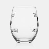 芝生のボールがボーリングし、美しい ステムなしワイングラス (左)