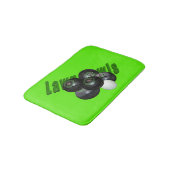 芝生のボールとロゴ バスマット (アングル)