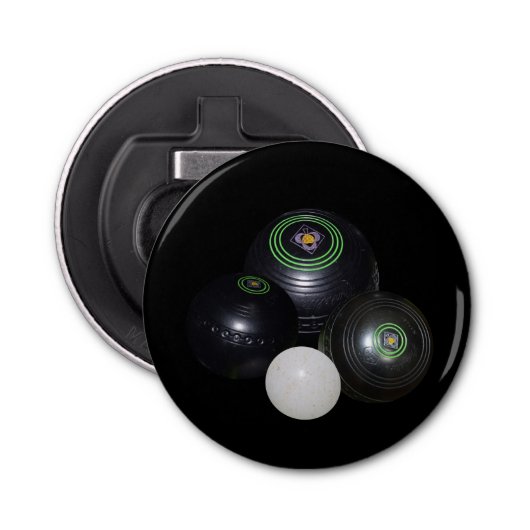 芝生のボールのレ遊ット、磁気ボトルオープナー。 栓抜き (正面)