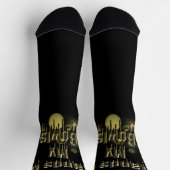 芝生のボールの手、クルーおもしろいソックス ソックス (上部)