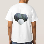 芝生のボールを二つ Tシャツ (裏面)