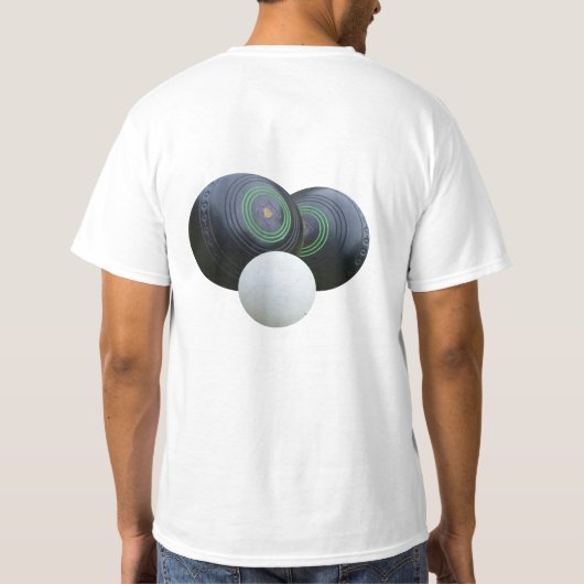 芝生のボールを二つ Tシャツ (裏面)