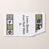 芝生のボール転がと一緒にハンドタオル ハンドタオル (ハンドタオル)