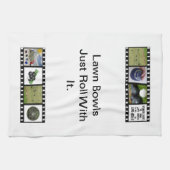 芝生のボール転がと一緒に皿タオル キッチンタオル (横)