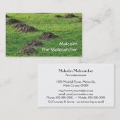 芝生のモグラ塚 名刺 (正面/裏面)