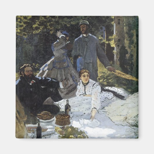 芝生のランチタイム マグネット (正面)