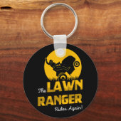 芝生のレンジャーは再び乗る – 芝用トラクターの刈り込み キーホルダー (正面)