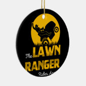芝生のレンジャーは再び乗る – 芝用トラクターの刈り込み セラミックオーナメント (右)