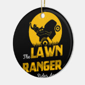 芝生のレンジャーは再び乗る – 芝用トラクターの刈り込み セラミックオーナメント (左)