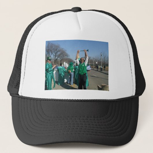 (芝生のレーンジャーが付いているオバマの)行進を刈ってBama下さい キャップ (正面)