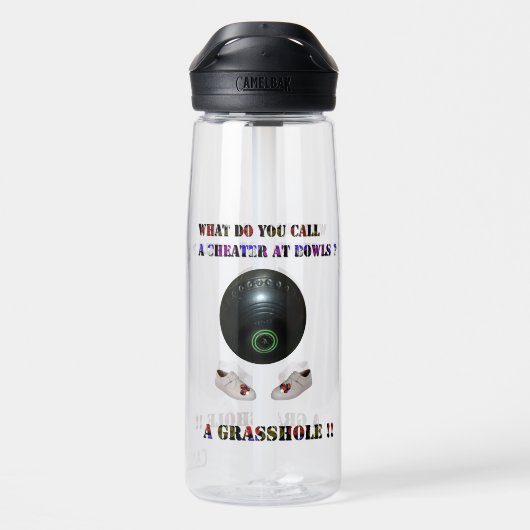 芝生の上でカンニングをするのは何だ？ ウォーターボトル (背面)