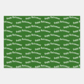 芝生の上に置かれたリタイアゴルフボール ラッピングペーパーシート (正面2)