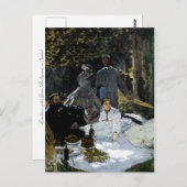 芝生の上のランチョン(ルデジュネールシュールルエルベ) ポストカード (正面/裏面)