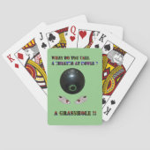 芝生の上の茶碗でだましなんて呼んでるおもしろい。 トランプ (裏面)