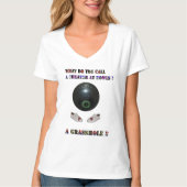 芝生の上の茶碗でだましなんて呼んでるおもしろい。 Tシャツ (正面)