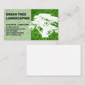 芝生の上部ビュー | 大きな木 | 横 名刺 (正面/裏面)