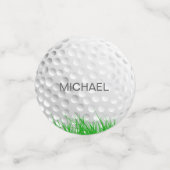 芝生の中のゴルフボール コンフェッティ (スモール正面)