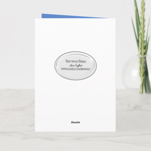 芝生の中の父の日のゴルフボール カード (裏面)