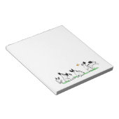 芝生の中の英語の斑点 ノートパッド (アングル)