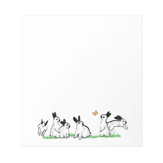 芝生の中の英語の斑点 ノートパッド (正面)