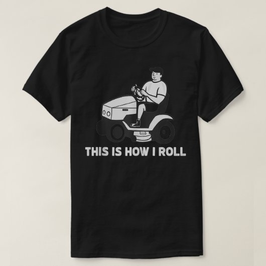 芝生の刈り転がおもしろい方だ Tシャツ (デザイン正面)
