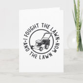 芝生の刈り込み私は芝生を戦い、芝生が勝った カード (正面)