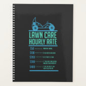 芝生の刈り込み – 気に毎時料金 プランナー手帳 (正面)