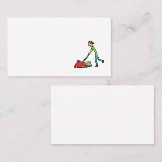 芝生の刈ること 名刺 (正面/裏面)