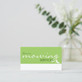 芝生の刈るサービス(カスタマイズ可能な色) 名刺 (スタンド正面)