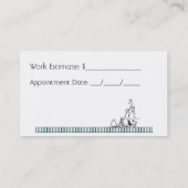 芝生の刈るビジネス 予約カード (裏面)