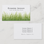 芝生の刈る園芸草の名刺 名刺 (正面/裏面)
