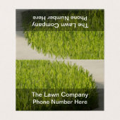 芝生の刈る草のデザイン 名刺 (外部フラット)