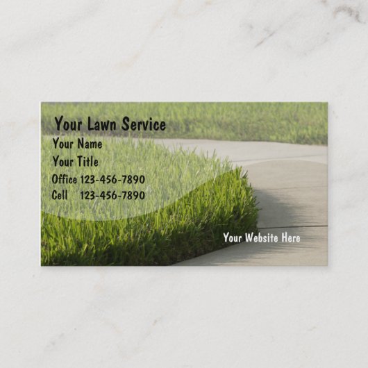 芝生の名刺 名刺 (正面)