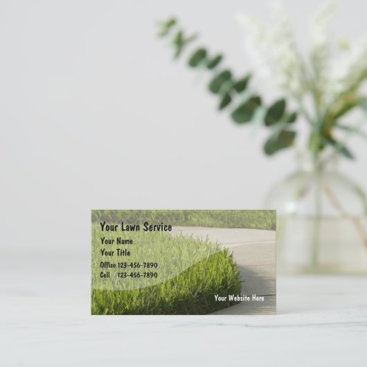 芝生の名刺 名刺 (スタンド正面)