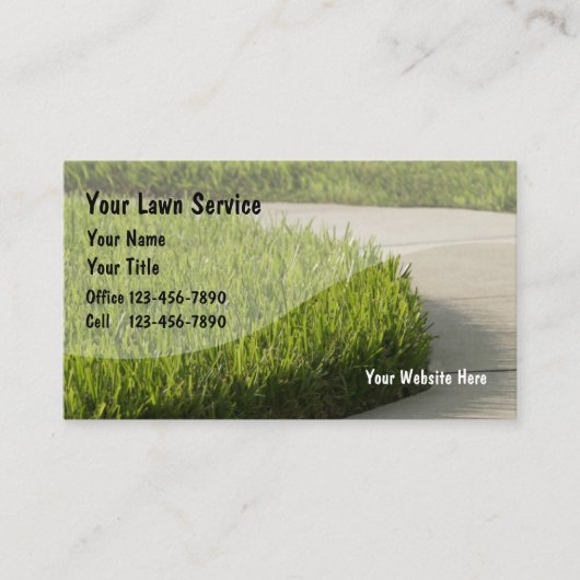 芝生の名刺 名刺 (正面)