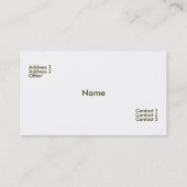 芝生の名刺 名刺 (裏面)