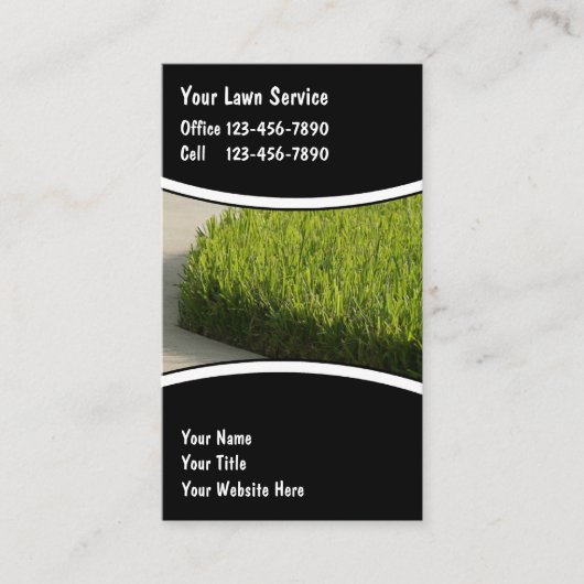 芝生の名刺 名刺 (正面)