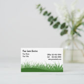 芝生の名刺 名刺 (スタンド正面)
