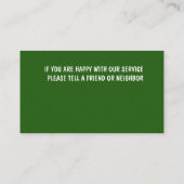 芝生の名刺 名刺 (裏面)